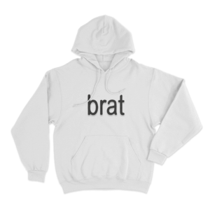 Brat Unisex Hoodie White