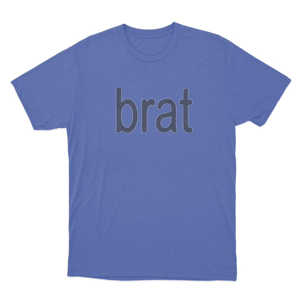 Brat Unisex T Shirt Blue Brat Unisex T Shirt Blue