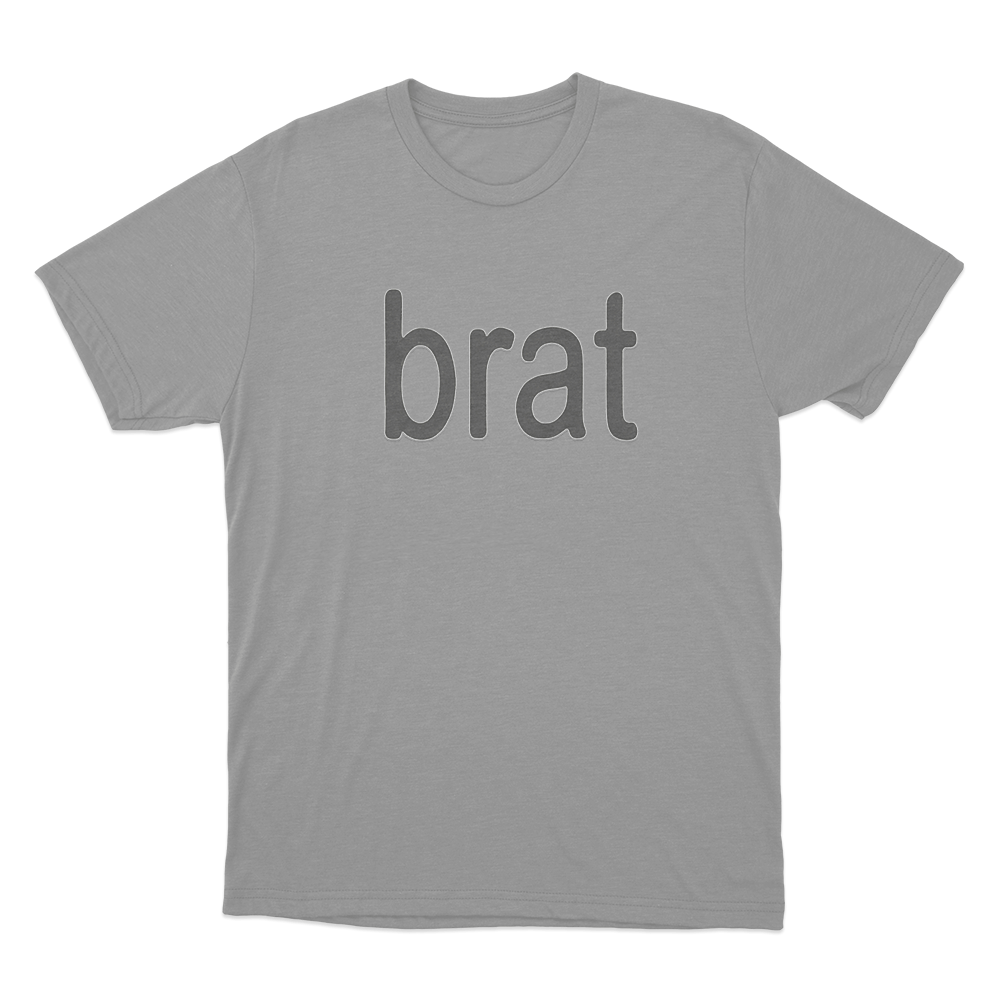 Brat Unisex T Shirt Grey Brat Unisex T Shirt Grey