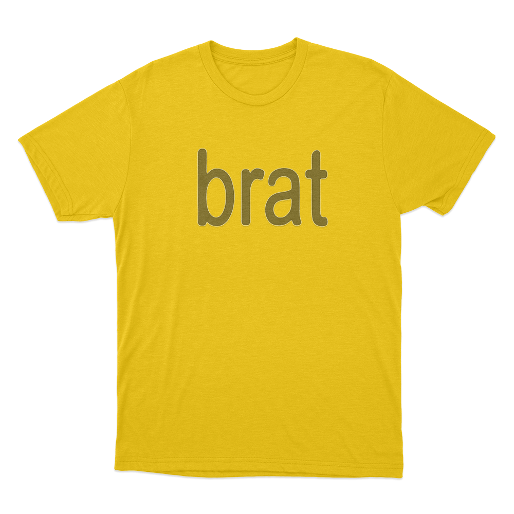 Brat Unisex T Shirt Yellow Brat Unisex T Shirt Yellow
