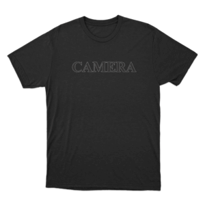 Camera Unisex T Shirt Black