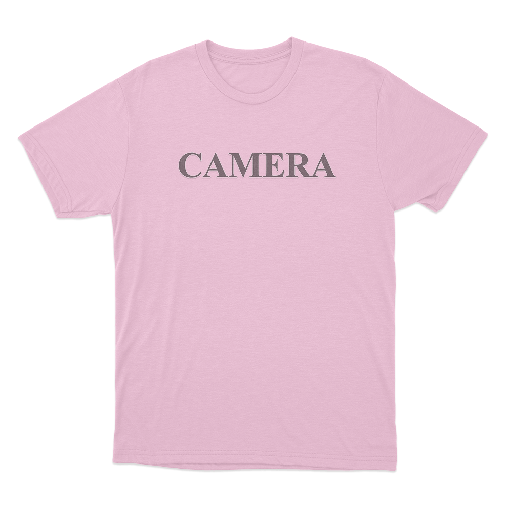 Camera Unisex T Shirt Pink Camera Unisex T Shirt Pink