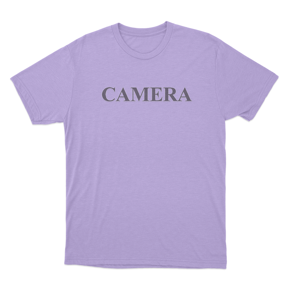 Camera Unisex T Shirt Purple Camera Unisex T Shirt Purple