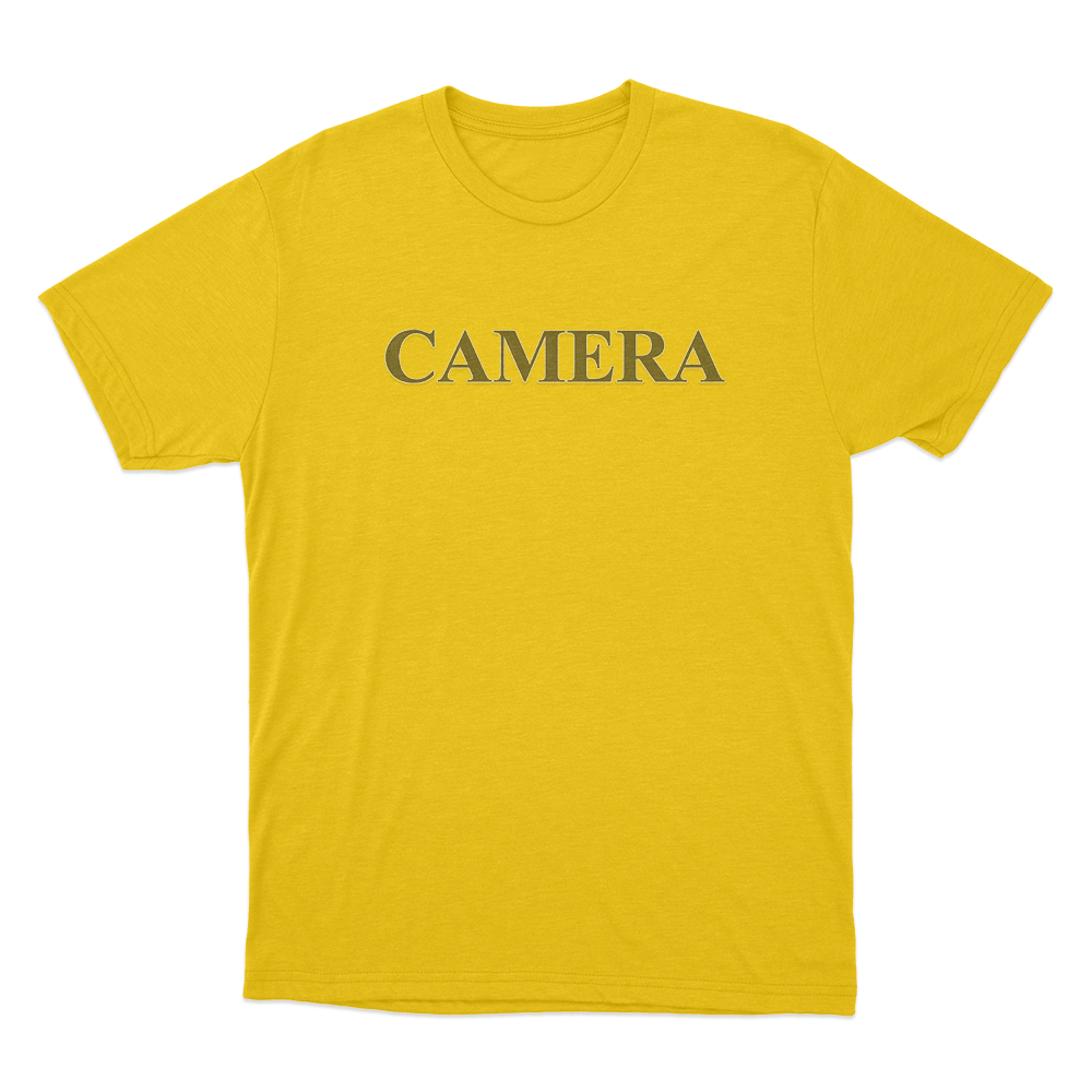 Camera Unisex T Shirt Yellow Camera Unisex T Shirt Yellow