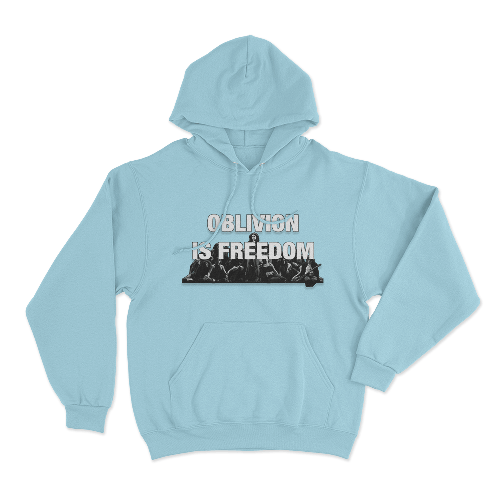 Charli Xcx Oblivion Is Freedom Unisex Hoodie Sky Blue Charli Xcx Oblivion Is Freedom Unisex Hoodie Sky Blue
