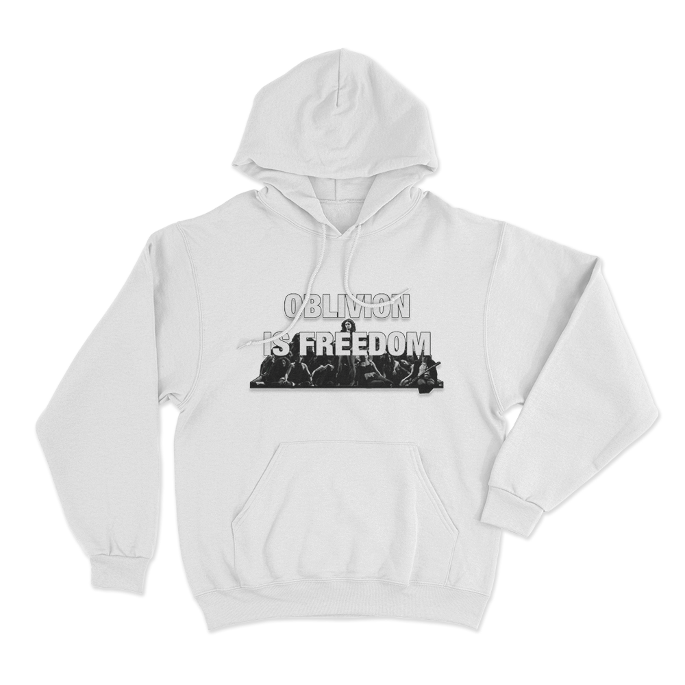 Charli Xcx Oblivion Is Freedom Unisex Hoodie White Charli Xcx Oblivion Is Freedom Unisex Hoodie White