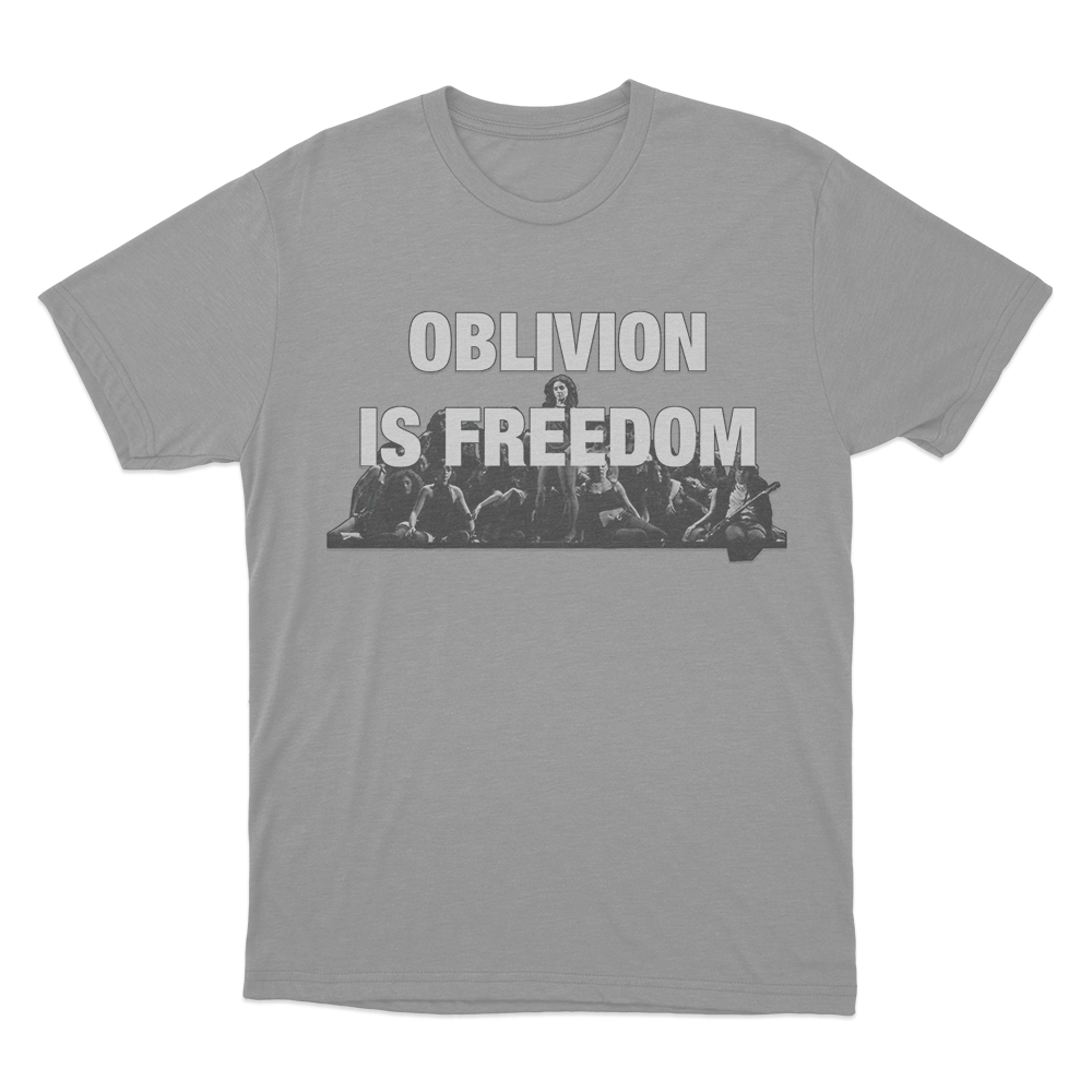 Charli Xcx Oblivion Is Freedom Unisex T Shirt Grey Charli Xcx Oblivion Is Freedom Unisex T Shirt Grey