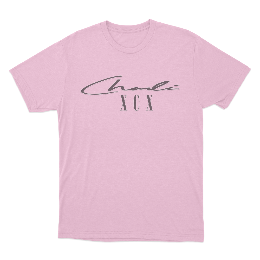 Charli Xcx Signature Unisex T Shirt Pink Charli Xcx Signature Unisex T Shirt Pink