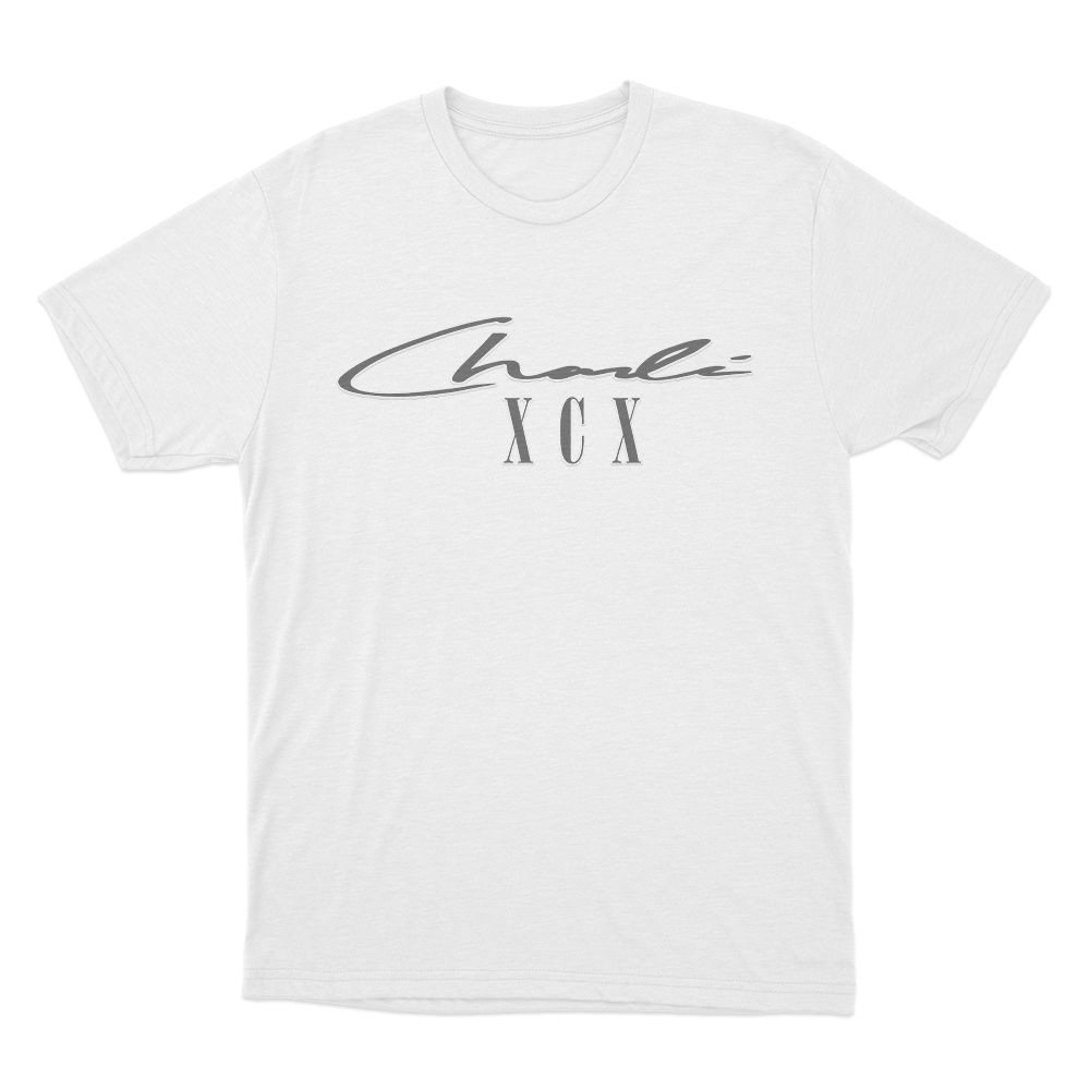 Charli Xcx Signature Unisex T Shirt White Charli Xcx Signature Unisex T Shirt White