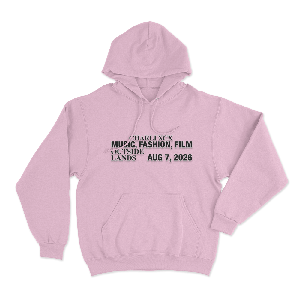 Music, Fashion, Film Outside Lands Unisex Hoodie Pink Music Fashion Film Outside Lands Unisex Hoodie Pink