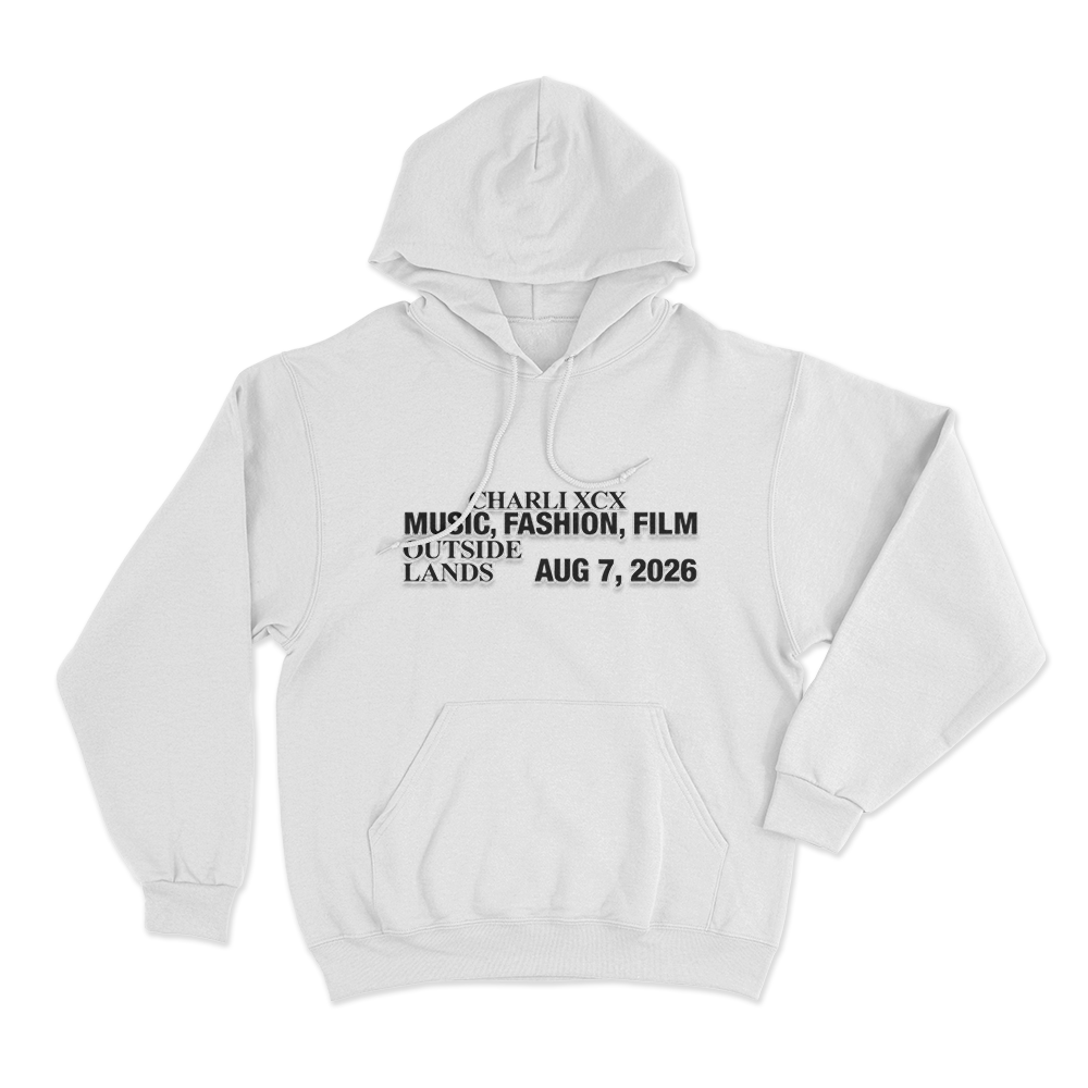 Music, Fashion, Film Outside Lands Unisex Hoodie White Music Fashion Film Outside Lands Unisex Hoodie White