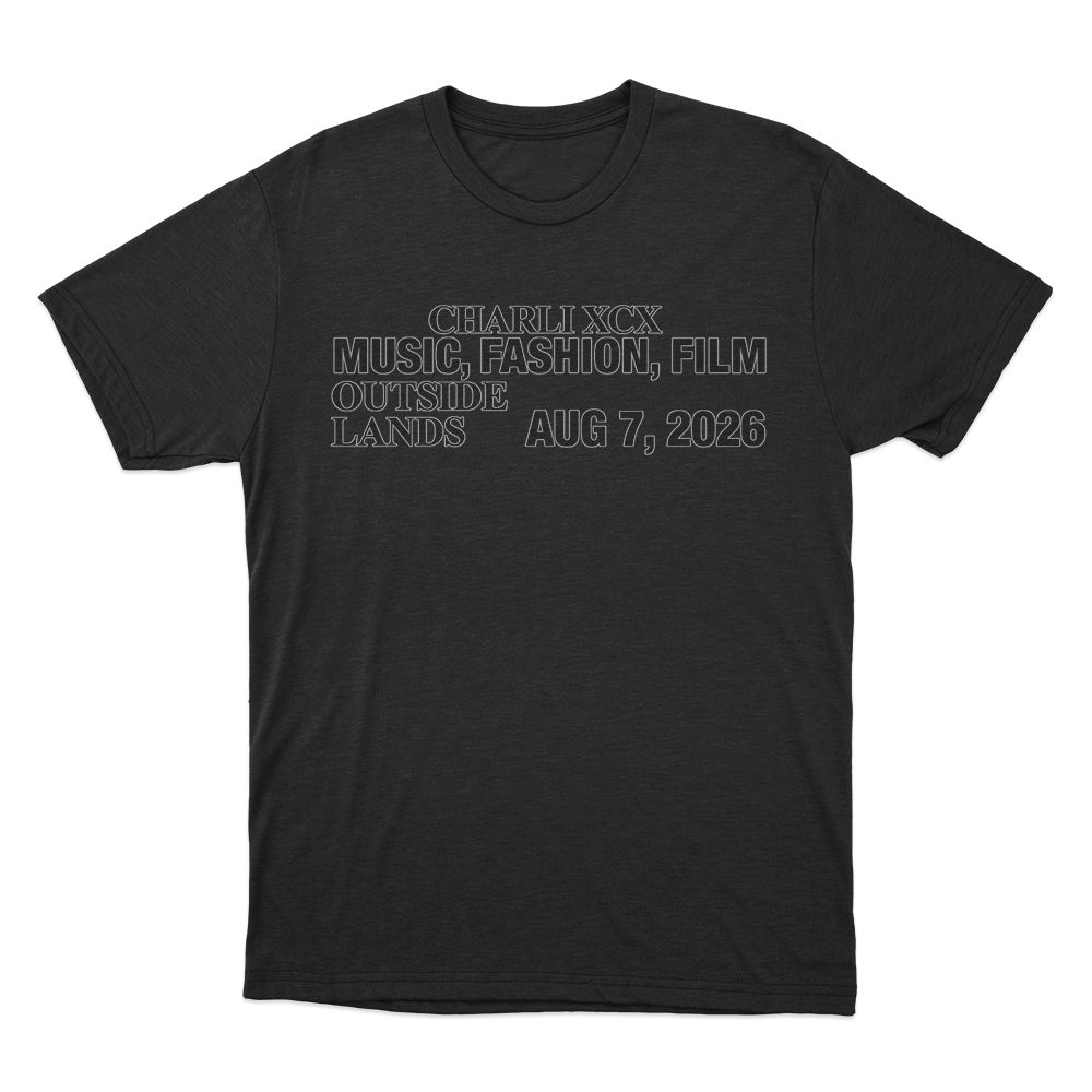 Music, Fashion, Film Outside Lands Unisex T Shirt Black Music Fashion Film Outside Lands Unisex T Shirt Black