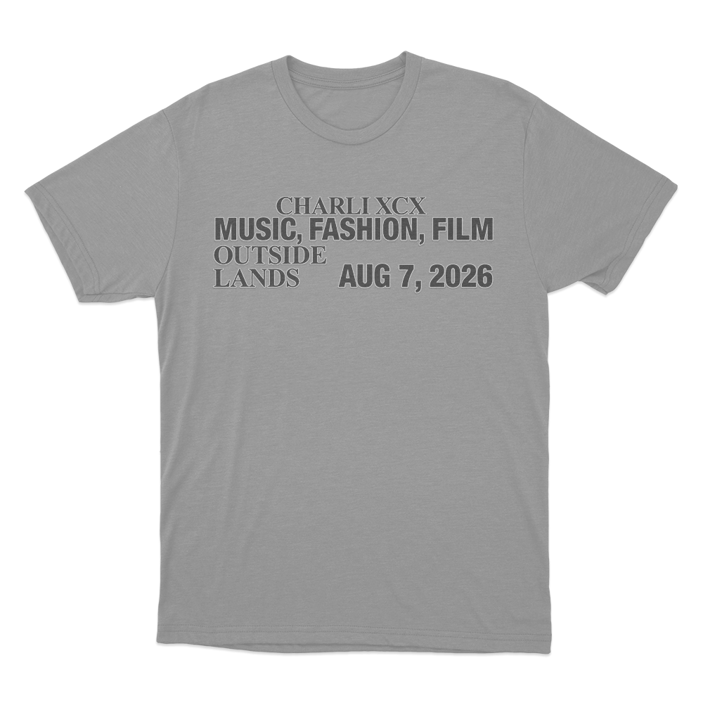Music, Fashion, Film Outside Lands Unisex T Shirt Grey Music Fashion Film Outside Lands Unisex T Shirt Grey