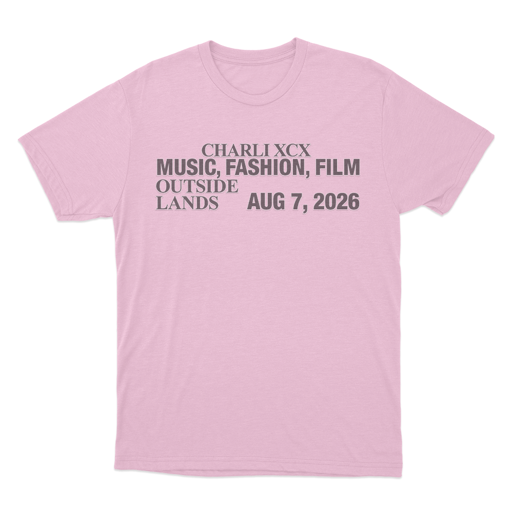Music, Fashion, Film Outside Lands Unisex T Shirt Pink Music Fashion Film Outside Lands Unisex T Shirt Pink