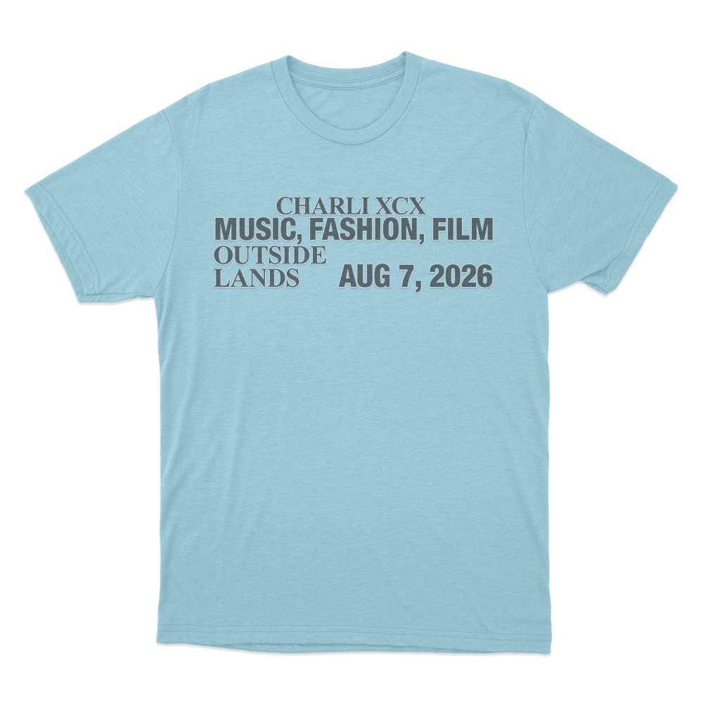 Music, Fashion, Film Outside Lands Unisex T Shirt Sky Blue Music Fashion Film Outside Lands Unisex T Shirt Sky Blue