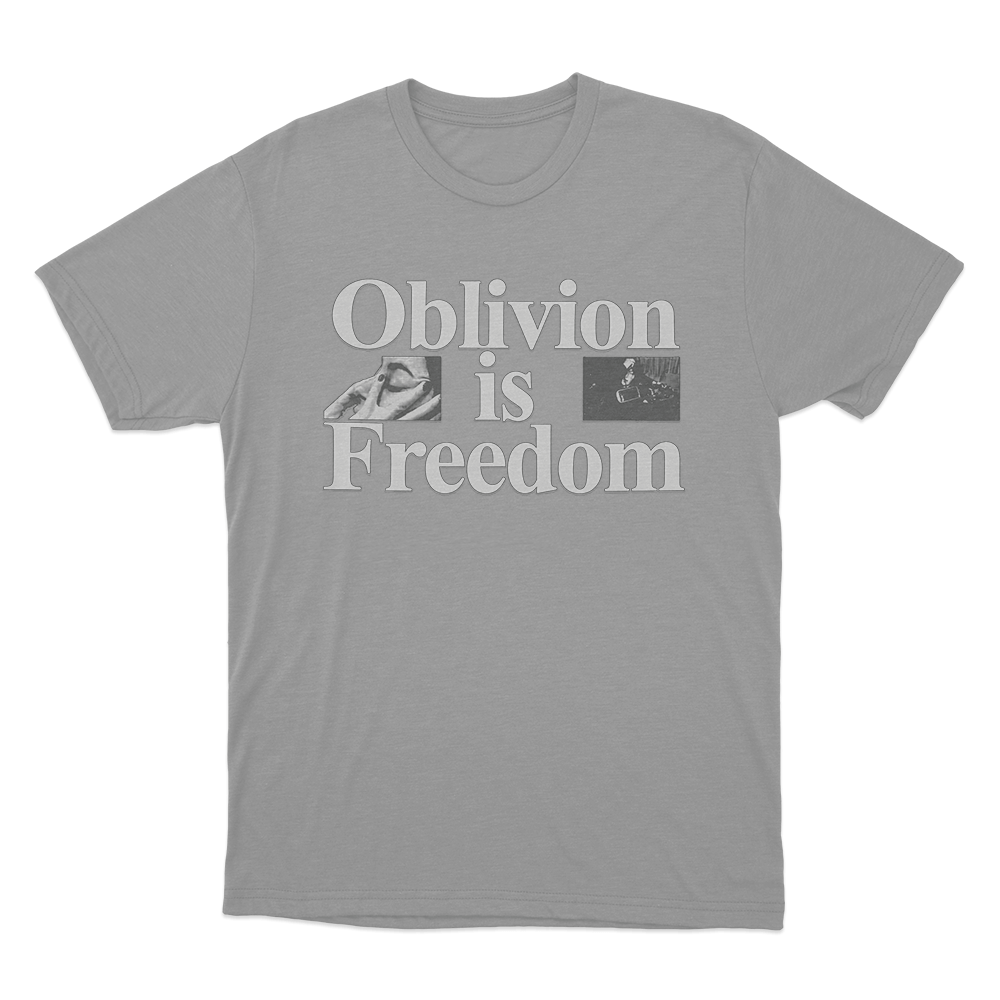 Oblivion Is Freedom Unisex T Shirt Grey Oblivion Is Freedom Unisex T Shirt Grey