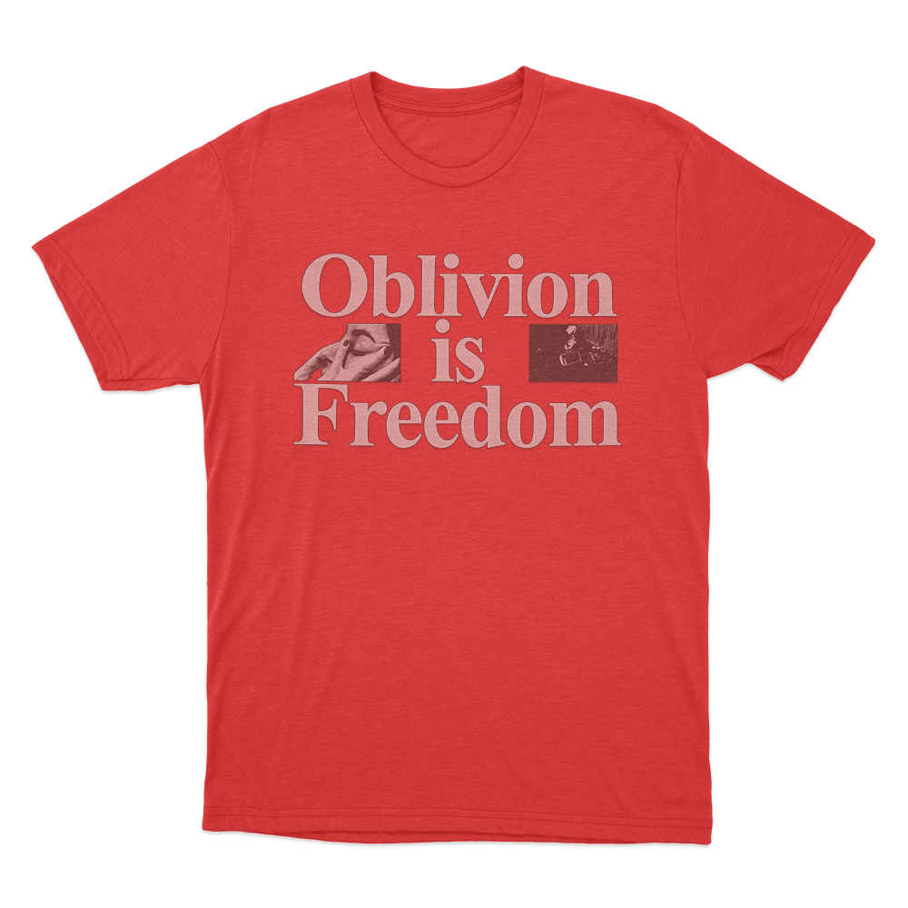 Oblivion Is Freedom Unisex T Shirt Red Oblivion Is Freedom Unisex T Shirt Red