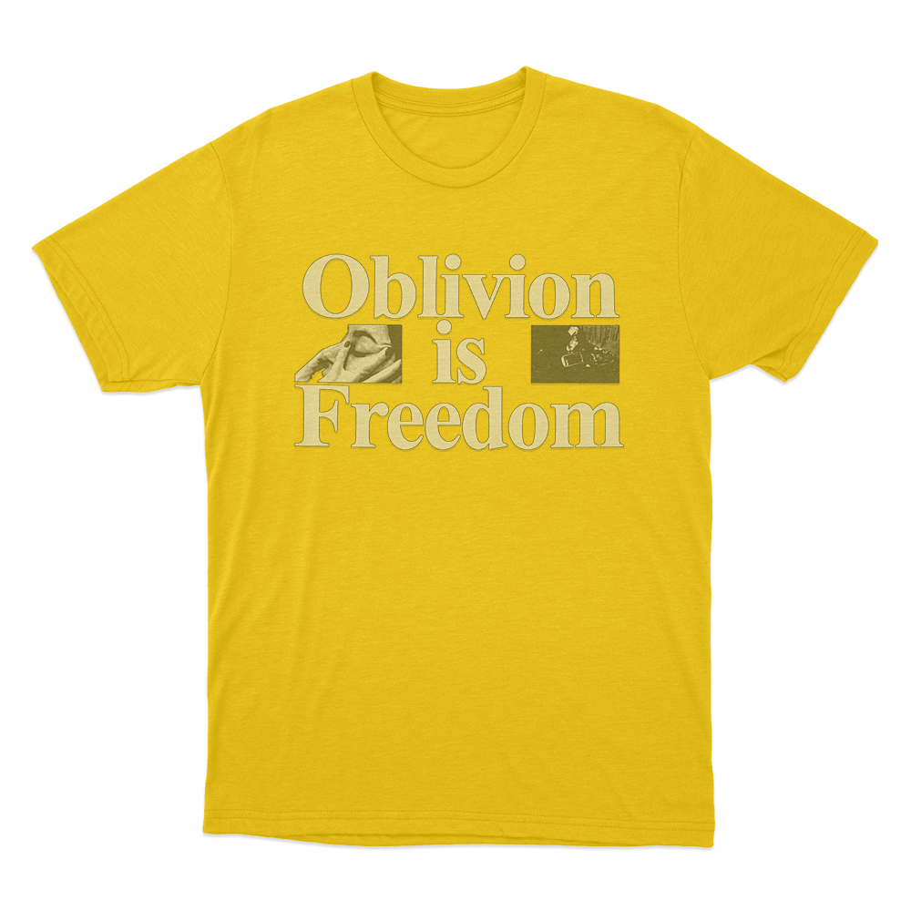 Oblivion Is Freedom Unisex T Shirt Yellow Oblivion Is Freedom Unisex T Shirt Yellow